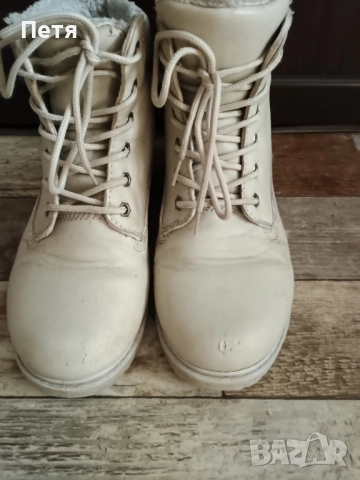 светло сиви боти 38 номер , снимка 3 - Дамски боти - 52141129