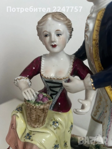 Фигура Meissen, снимка 2 - Антикварни и старинни предмети - 54109924
