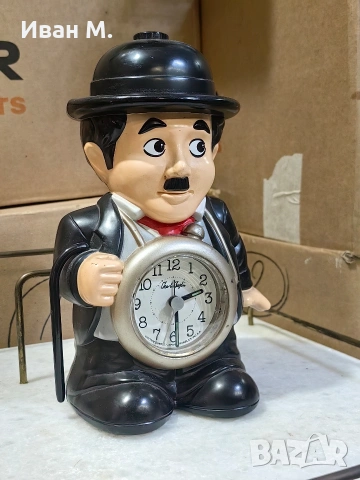 Страхотен кварцов часовник Чарли Чаплин, снимка 3 - Стенни часовници - 53286669