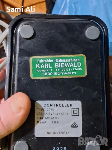 Оригинален педал за шевна машина Janome (работи отлично), снимка 6 - Други машини и части - 53893407