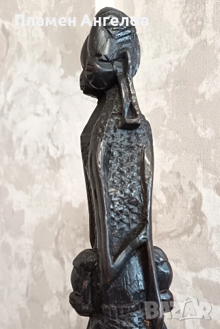 Автентична Африканска статуетка, дърворезба"Уджамаа" , снимка 6 - Антикварни и старинни предмети - 53701339