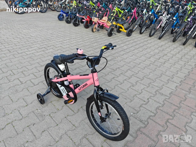 CROSS Алуминиев велосипед 16" ROXY розов, снимка 4 - Велосипеди - 53980807