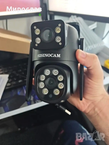 Многофункционална безжична външна охранителна камера с Wi-Fi, 1080p , снимка 6 - HD камери - 53623814