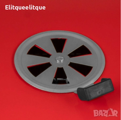 Барбекю Muhler, червено с капак, 40x40cm, снимка 3 - Барбекюта - 52183850