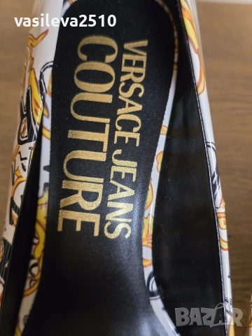 Versace Jeans Couture оригинални нови дамски обувки на ток , снимка 11 - Дамски обувки на ток - 53892519