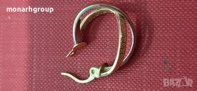 Златни обеци /едната е смачкана/, снимка 5 - Обеци - 52808273