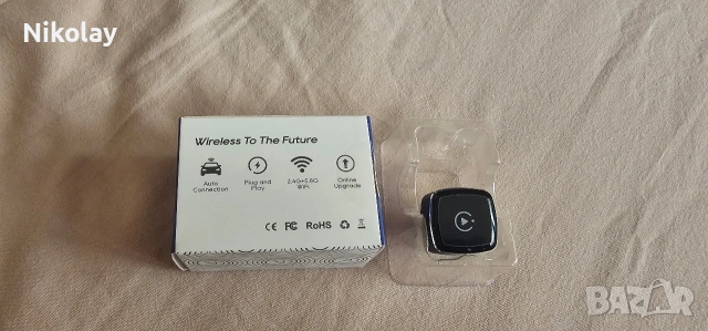 Безжичен адаптер 2 в 1 за кола,CarPlay и Android Auto, WiFi 5G, Bluetooth 5.0, USB-A, снимка 7 - Аксесоари и консумативи - 53922734