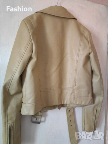 Кожено яке Only, снимка 6 - Якета - 53201676