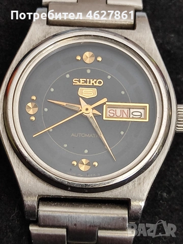 seiko 5 автоматик, снимка 5 - Дамски - 53768711