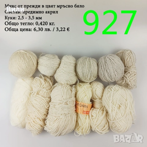 Евтини прежди в малки количества - нови и остатъци , снимка 11 - Други - 52042454