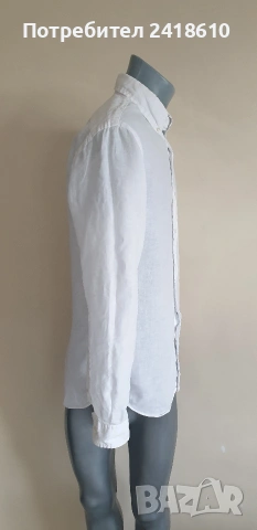 POLO Ralph Lauren Len/ Лен Slim Fit Mens Size M  ОРИГИНАЛ! Мъжка Ленена Риза., снимка 4 - Ризи - 53504156