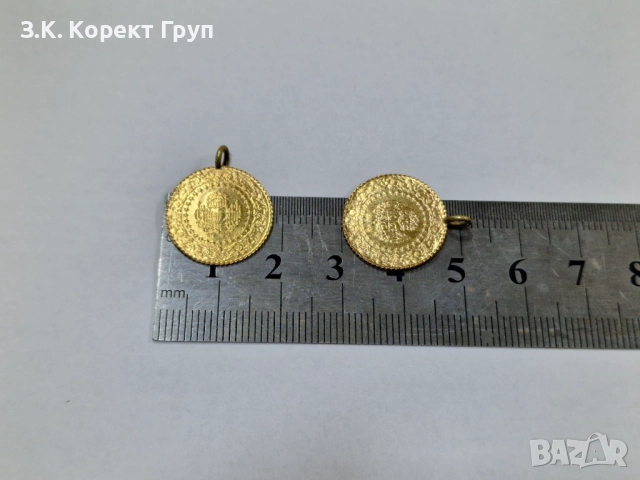 Турски златни монети 22К / 1,82 гр. (X2) / 3.64 гр., снимка 2 - Други - 52959793