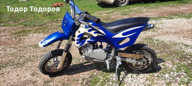 Мини мото КРОСОВ pocket детски мотор Dirt bike 49cc, снимка 4 - Мотоциклети и мототехника - 54040070