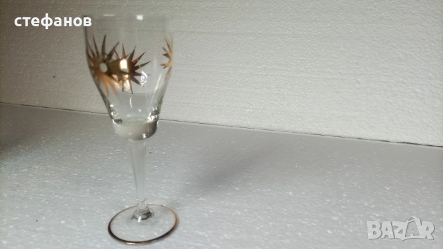 Ретро ракиени класически чашки за ракия, златни шарки, златен кант, 6 бр, 50 мл, снимка 9 - Чаши - 52198168