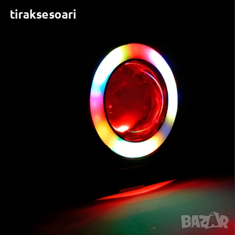 Фар за мотоциклет, С лупа, 1брой, 30W - 721663, снимка 7 - Аксесоари и консумативи - 54275822