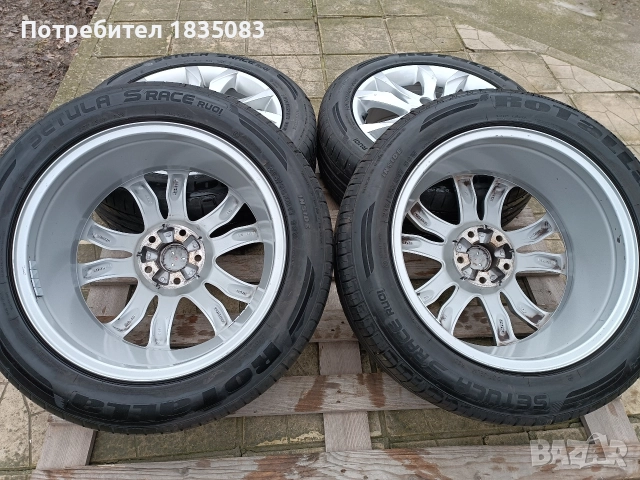 Лети джанти 17ки 5х108 Peugeot + летни гуми 215/55/17 Rotalla, снимка 10 - Гуми и джанти - 52816180