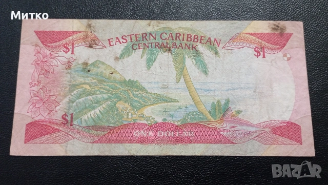 1 долар Карибски острови , снимка 2 - Нумизматика и бонистика - 53138745