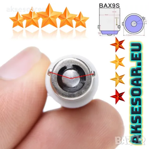 2 броя Нови габарити с лупи BAX9S с 10 LED диода крушка H6W-DC 12 V габаритни крушки фарове дневни, снимка 10 - Аксесоари и консумативи - 49961753