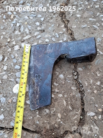 Стара българска кована брадва, снимка 3 - Антикварни и старинни предмети - 51738534