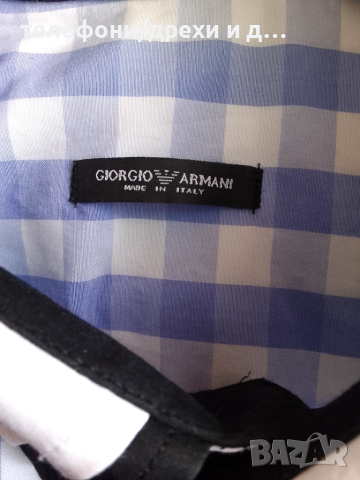 Риза с къс ръкав Giorgio Armani (M) като нова, снимка 4 - Ризи - 51668959