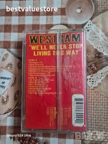 Westbam We'll Never Stop Living This Way Аудиокасета, снимка 2 - Аудио касети - 50488330