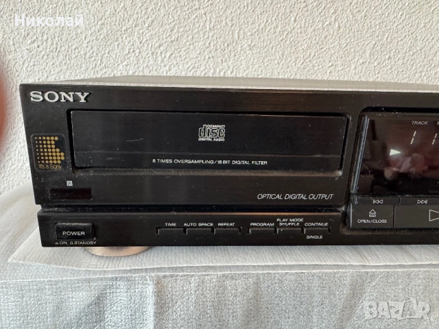 SONY CDP-M77CD ПЛЕЪР/2XPCM56P, снимка 2 - Аудиосистеми - 53221413