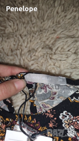 Пролетно-лятна блуза с десен, снимка 3 - Блузи с дълъг ръкав и пуловери - 53111110