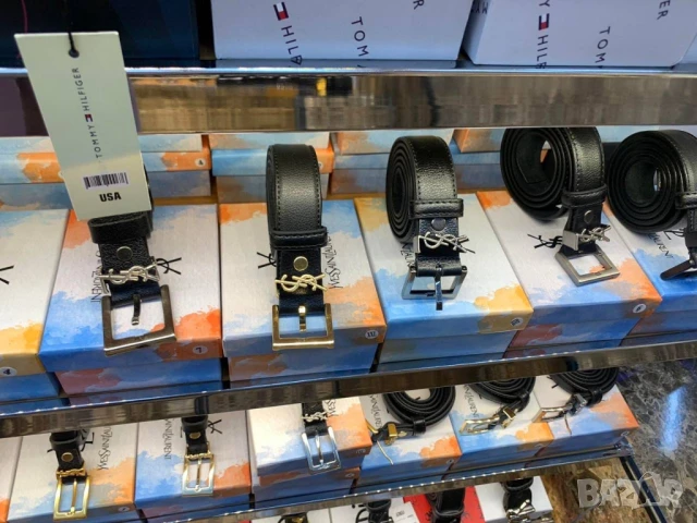 колани от естествена кожа в кутия tommy hilfiger hugo boss emporio armani , снимка 10 - Колани - 50999443