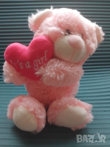 Плюшено мече със сърце , снимка 2 - Плюшени играчки - 51924898