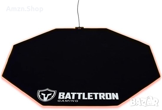 Светеща Геймърска Подложка за стол за игри Battletron геймърски  стол, снимка 2 - Столове - 44942361