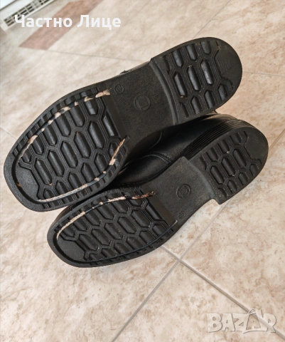 Български Военни Офицерски Строеви Соц Обувки Чепици 1970те г., снимка 3 - Антикварни и старинни предмети - 53840699