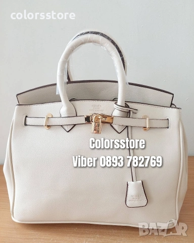 Луксозна бяла чанта Hermes код SG111