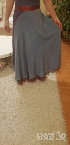 Пола за танци индийска естествена коприна, снимка 2 - Поли - 52022147