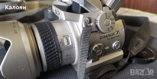 Minolta Konica DiMAGE 7i 5MP Digital Camera + Оригинална чанта, снимка 11 - Камери - 54027553