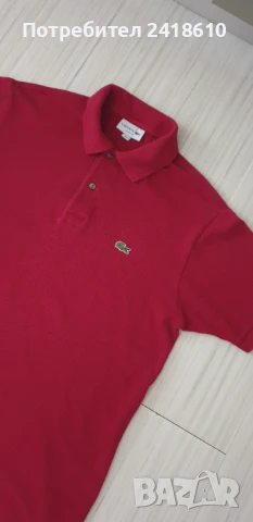 Lacoste Pique Cotton Classic Fit Mens Size 5 - L  ОРИГИНАЛ! Мъжка Тениска!, снимка 8 - Тениски - 50792782