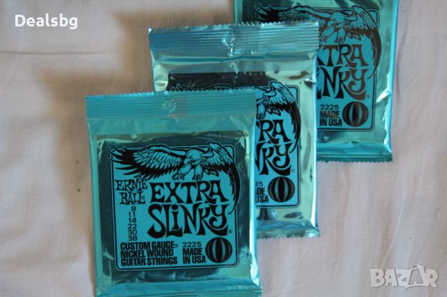 Ernie ball extra slinky 0.8-38 струни за електрическа китара, снимка 1 - Китари - 45126660