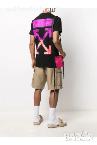 Off White pink&orange marker arrows Paskal skeleton arrows, снимка 2 - Тениски - 52692157