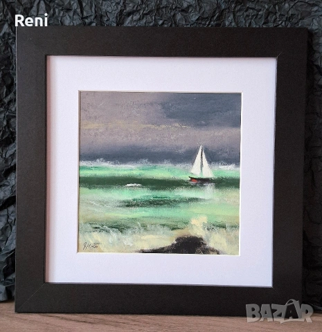 Преди буря, пастелна картина, оригинал