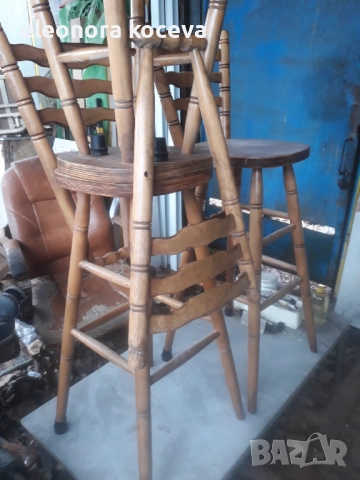 Масивни бар столове, снимка 4 - Столове - 52558401