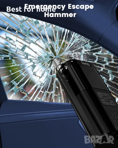 Електрическа въздушна помпа TANYO с USB LED светлина за кола, велосипед, мотоциклет, топка, снимка 6 - Друга електроника - 50505869