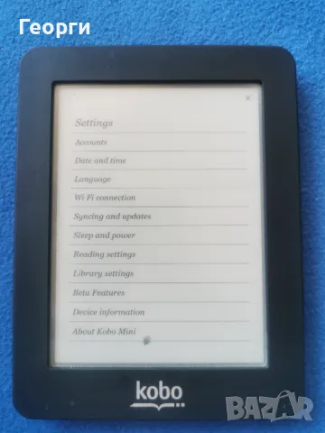 четец Kobo Mini, с тъч скрйн, снимка 6 - Електронни четци - 47020908