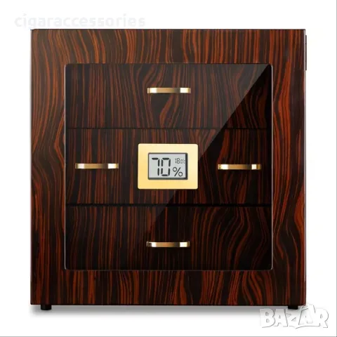 Хумидор за пури – 3 нива, кедрово дърво, до 100 пури, снимка 3 - Табакери - 49826117
