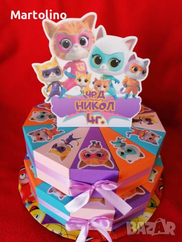 Картонена торта Стич, снимка 10 - Други - 52927430