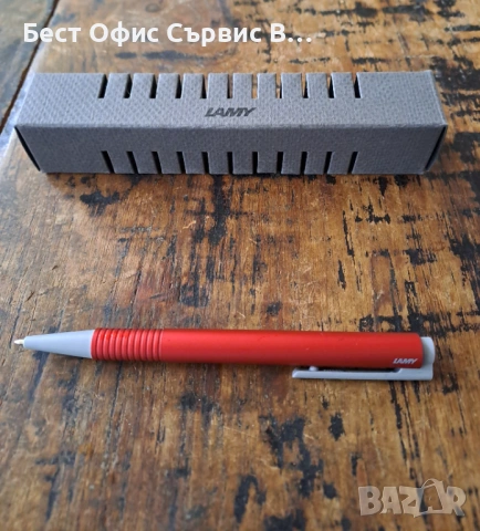 химикалка  Лами Лого Lamy Logo перлена пластмаса червена много рядка, снимка 2 - Ученически пособия, канцеларски материали - 53156290