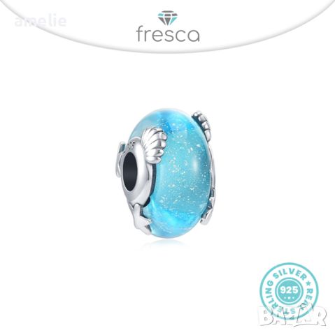 Талисман Fresca по модел тип Пандора сребро 925 Pandora Sea Blue Water Starfish. Колекция Amélie, снимка 1 - Други - 35867494