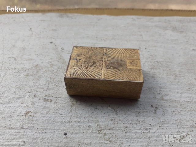 Американска бронзова кутийка за хапчета в стил Арт Деко, снимка 3 - Антикварни и старинни предмети - 53385480