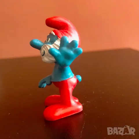 Колекционерска фигурка Schleich Smurf Dad Peyo 2012 20754, снимка 5 - Колекции - 48548670