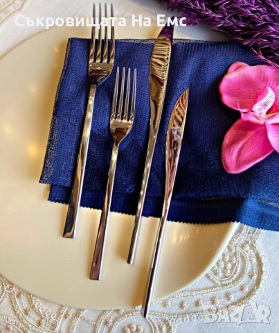 💫 KARACA New Everest 84части 💫 Комплект Прибори за Хранене 84части за 12човека , снимка 4 - Прибори за хранене, готвене и сервиране - 53714727