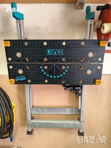 Мултифункционална работна маса със стеги Wolfcraft Master 200, 300-450х645х800 мм, 180 кг