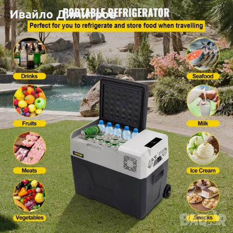 Хладилник фризер за кола, Vevor, 40L, 12V, 24V, 45W, снимка 2 - Хладилни чанти - 51269708